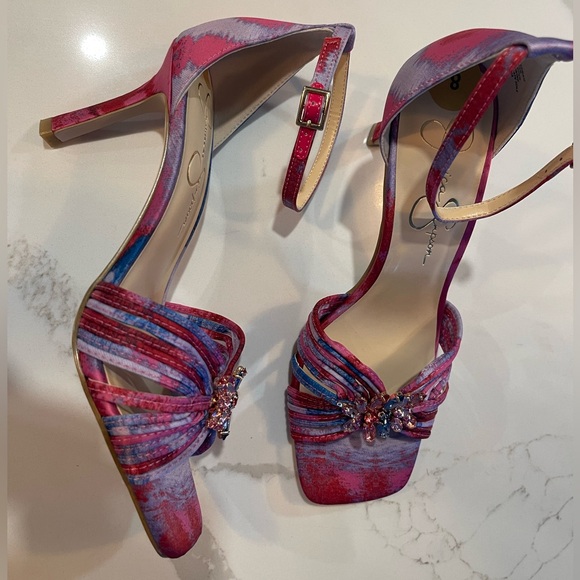 Jessica Simpson Pink and Blue Women's Heels - Picture 8 of 15